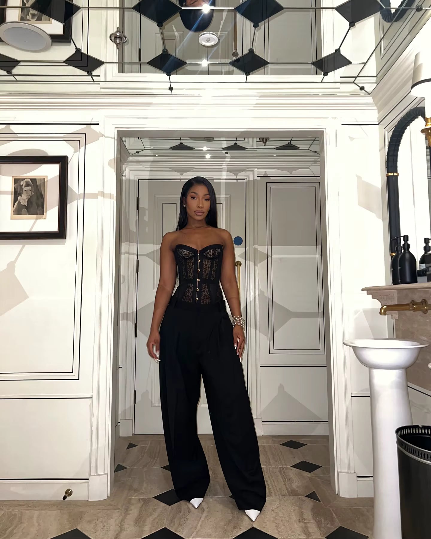 "Midnight Bloom" Corset Top