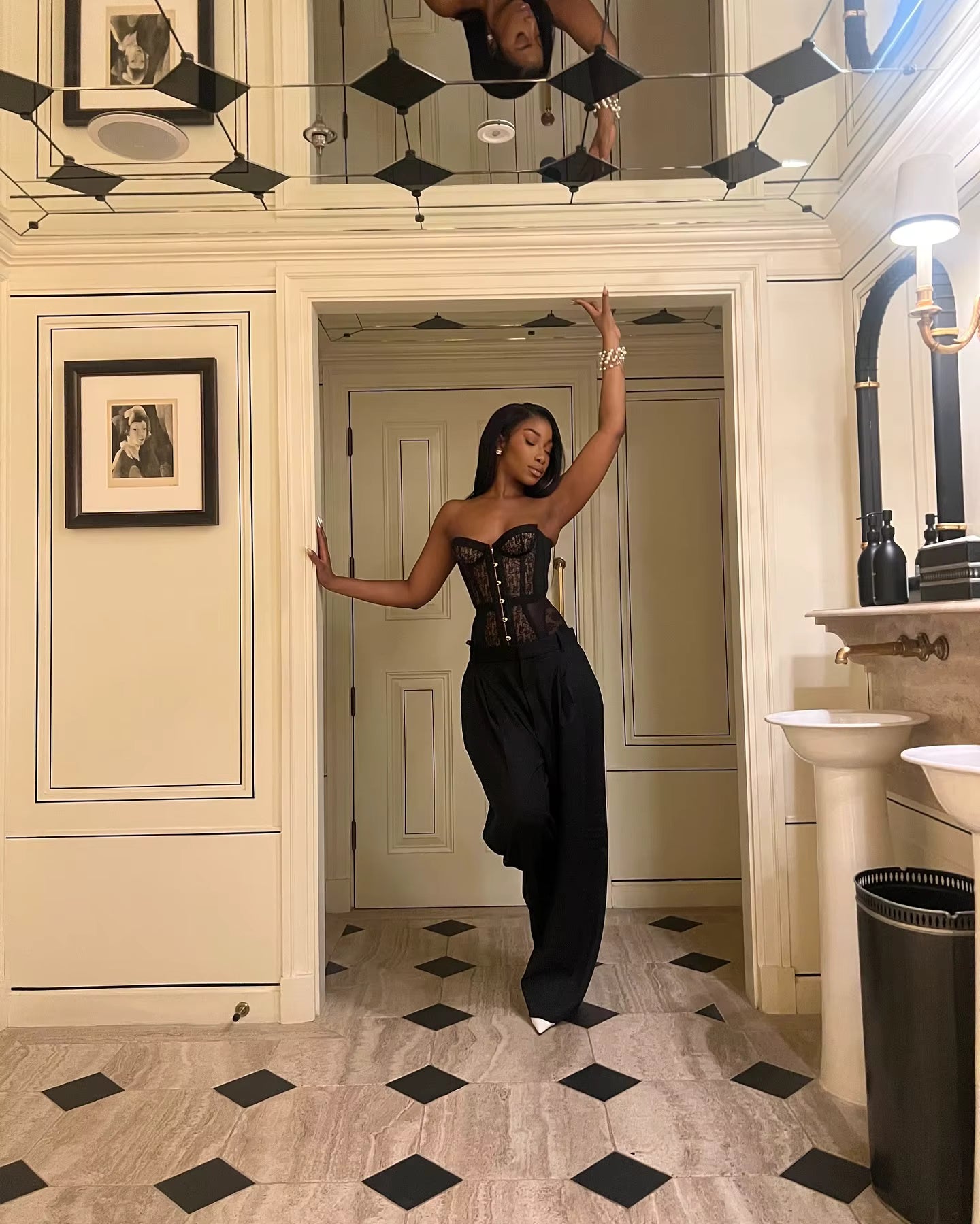 "Midnight Bloom" Corset Top