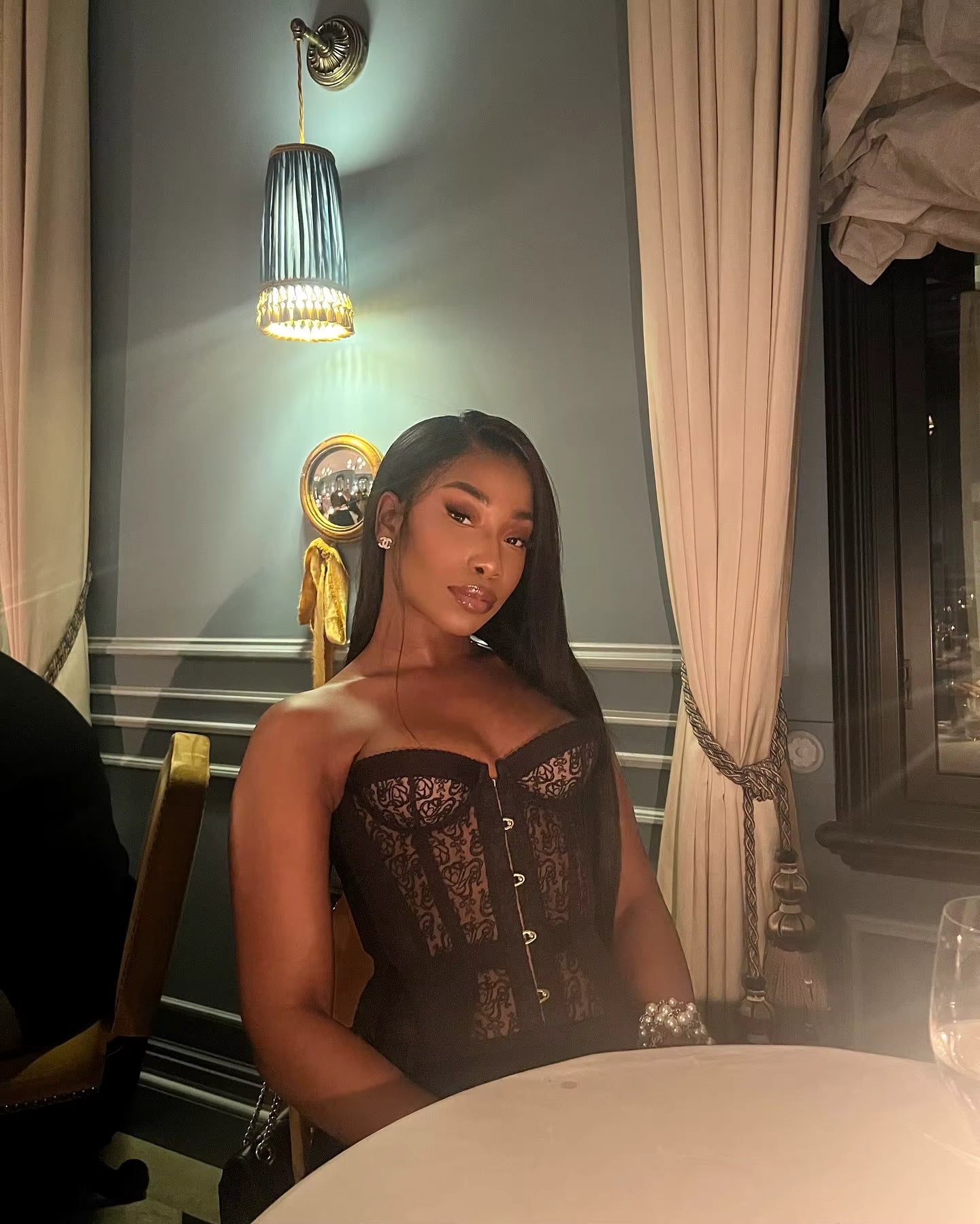 "Midnight Bloom" Corset Top