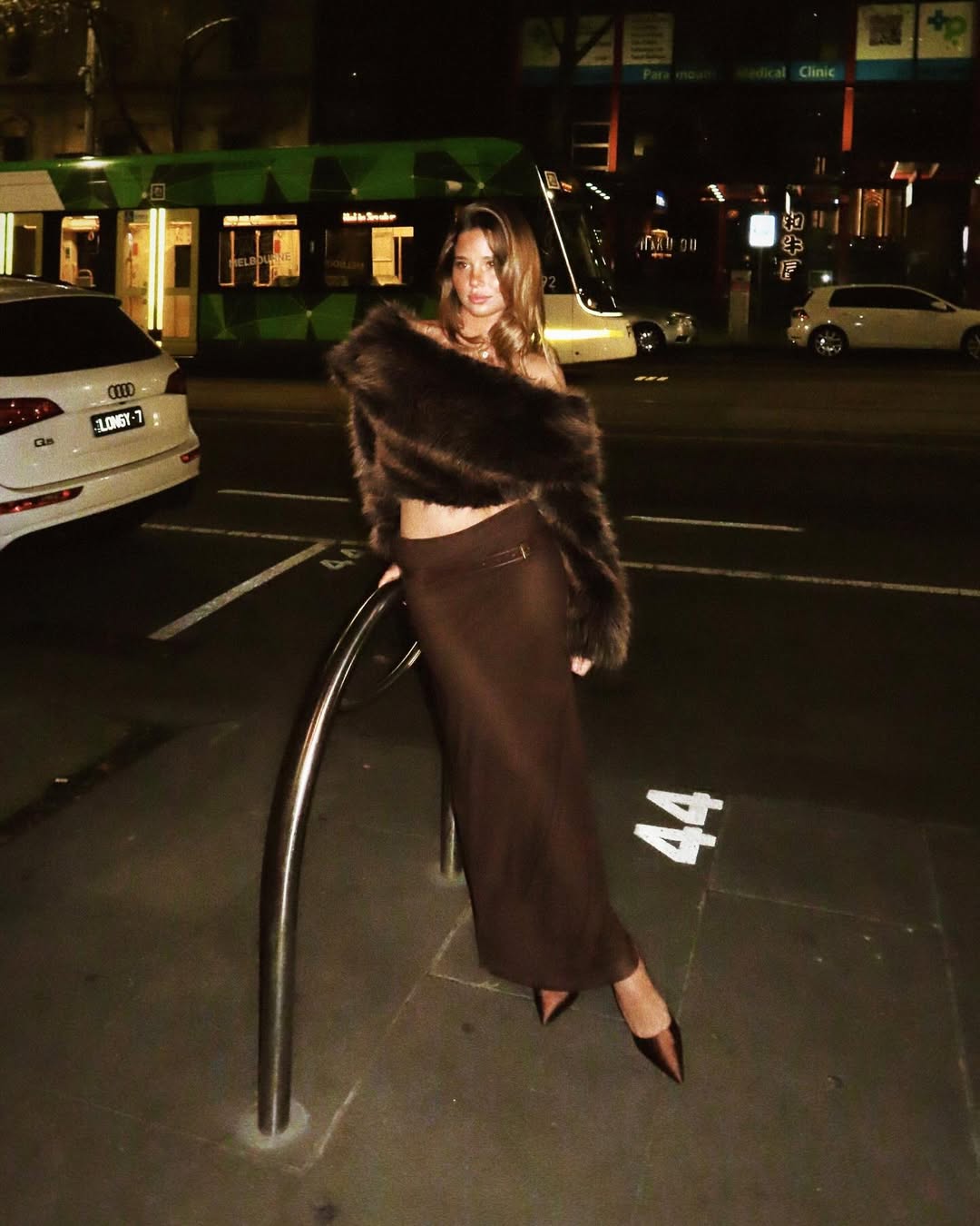 "Midnight Drama" Fur Sweater