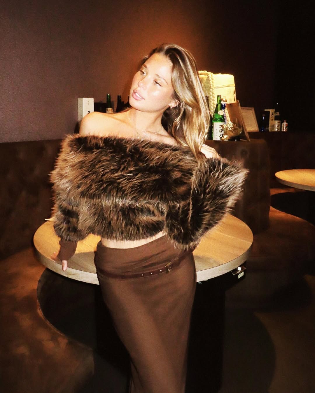 "Midnight Drama" Fur Sweater