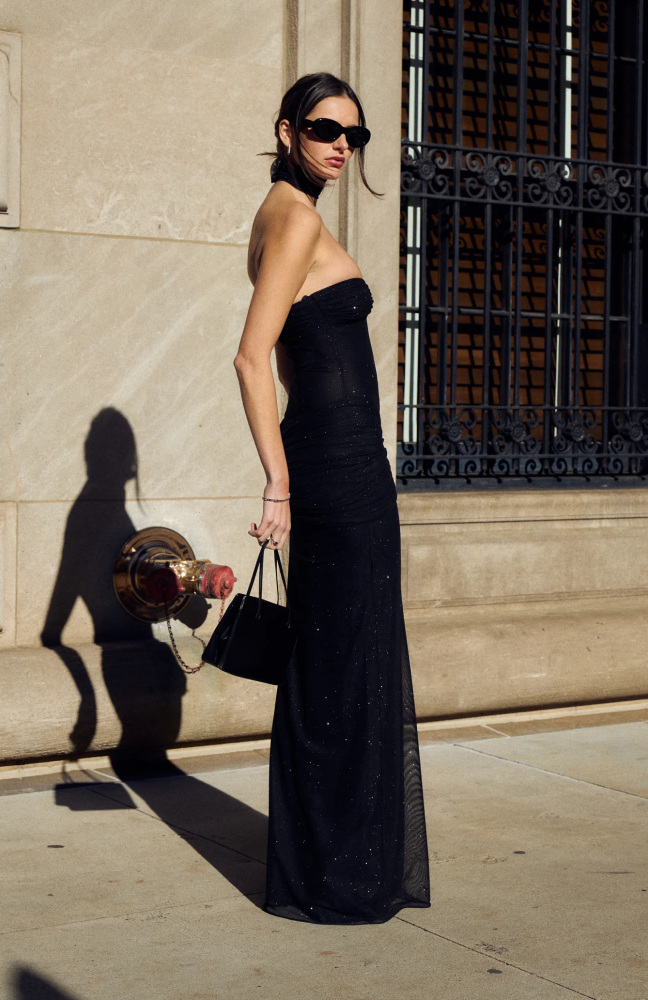 "Celestial Noir" Maxi Dress