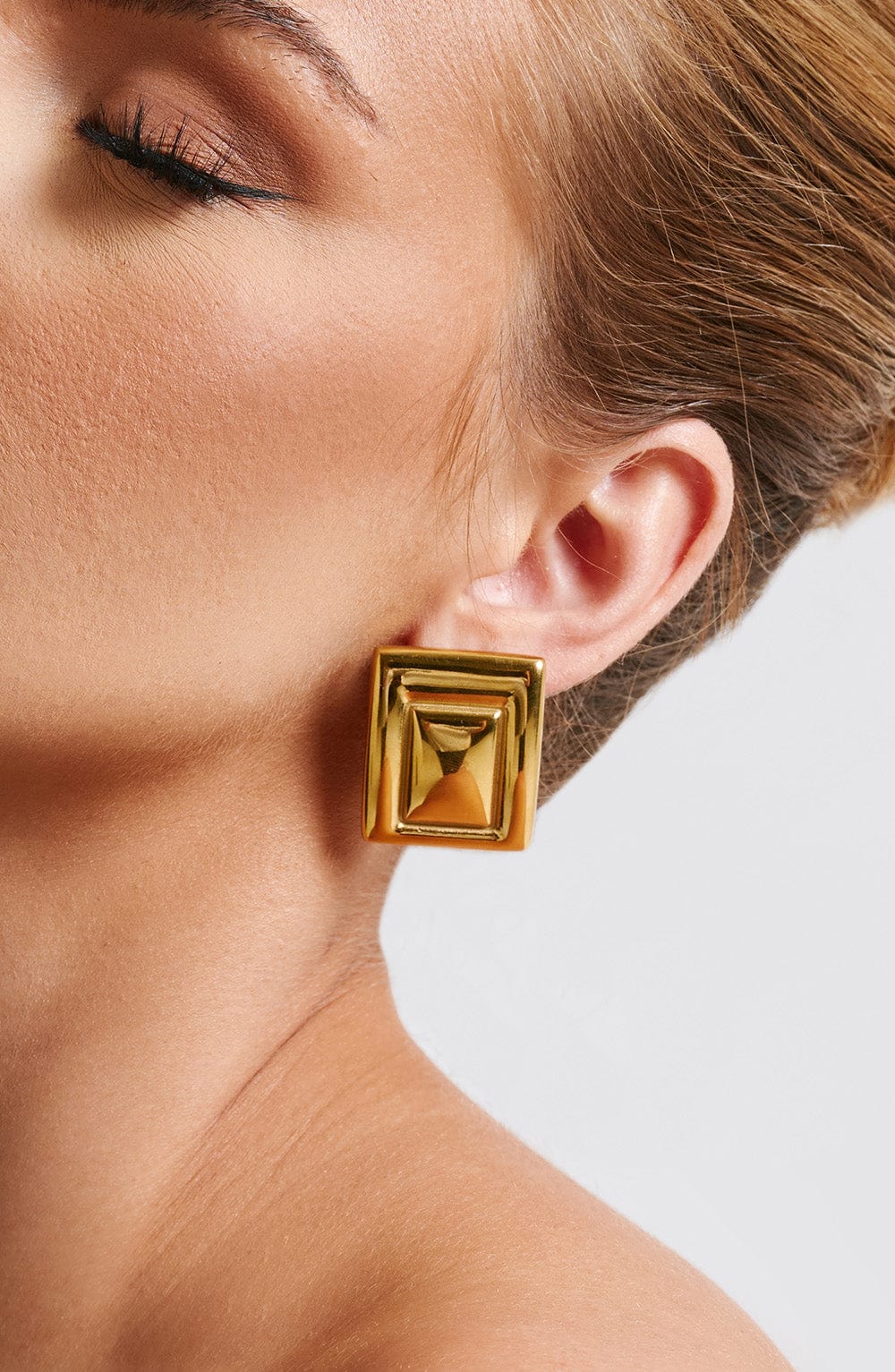"Echo Earrings" Gold