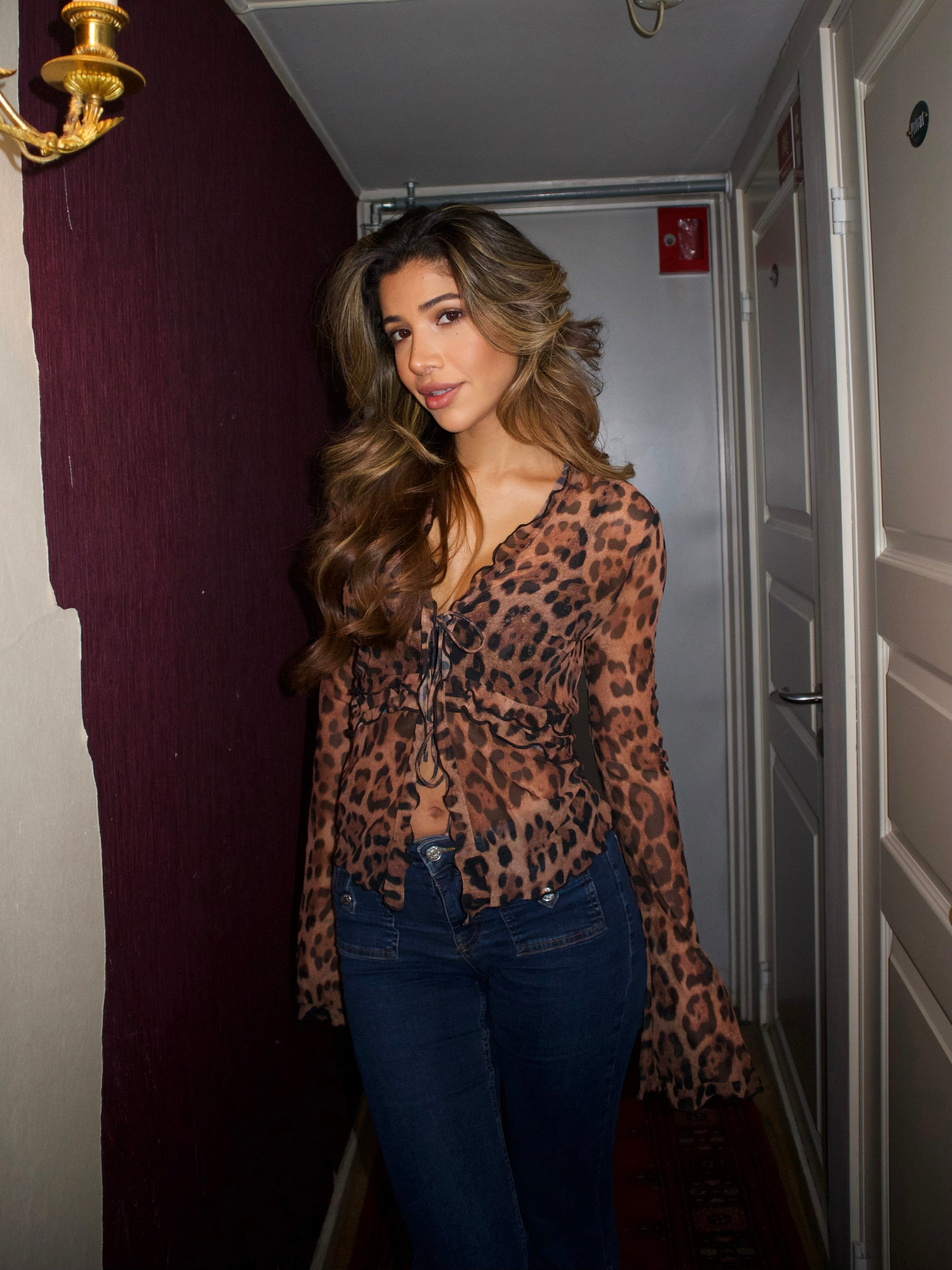 "Savage Muse" Leopard Top