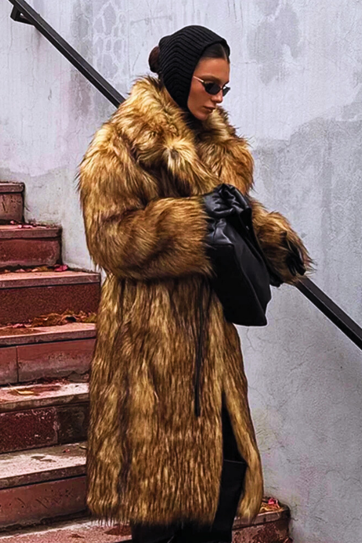 "Arctic Mirage" Faux Fur Coat