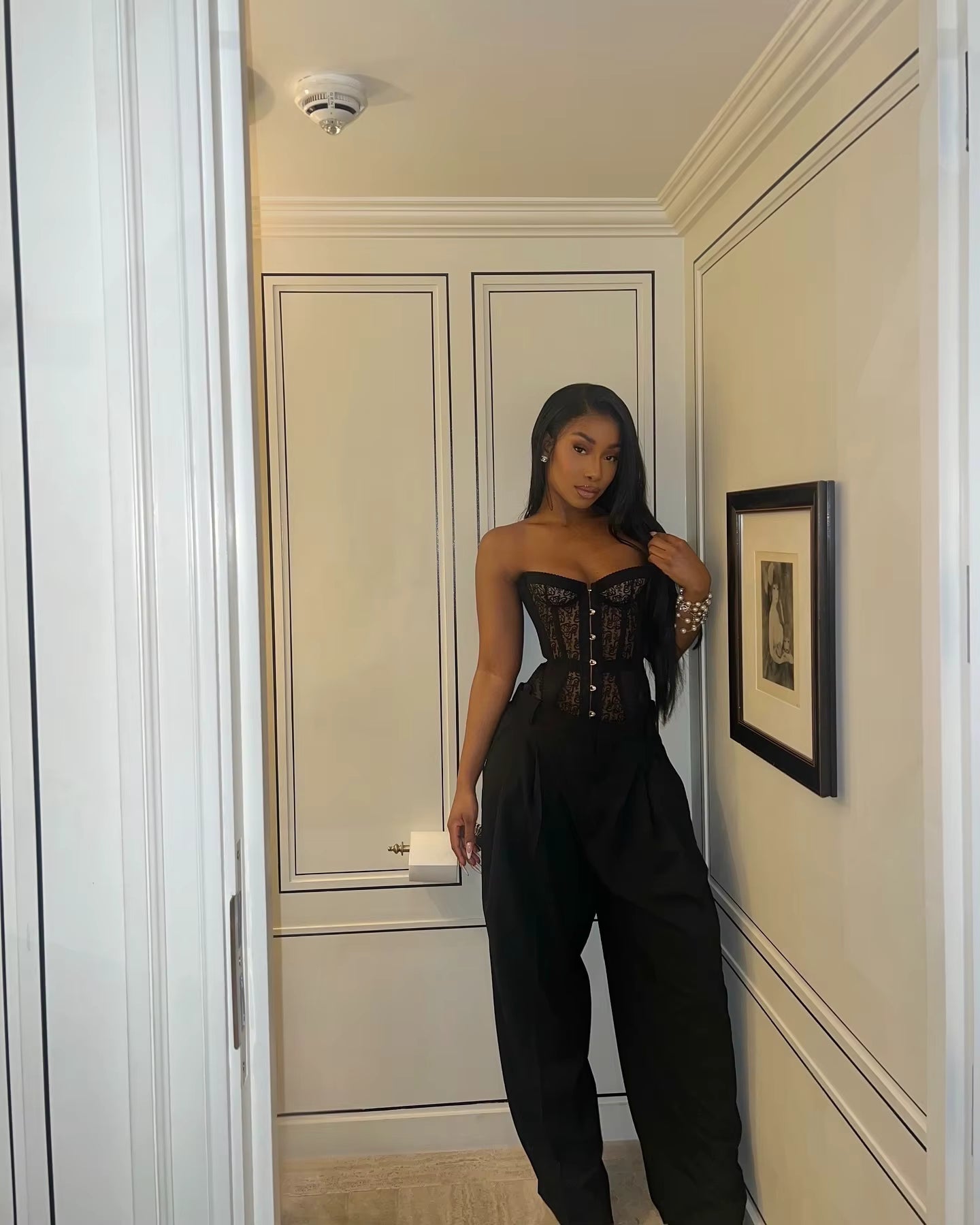 "Midnight Bloom" Corset Top