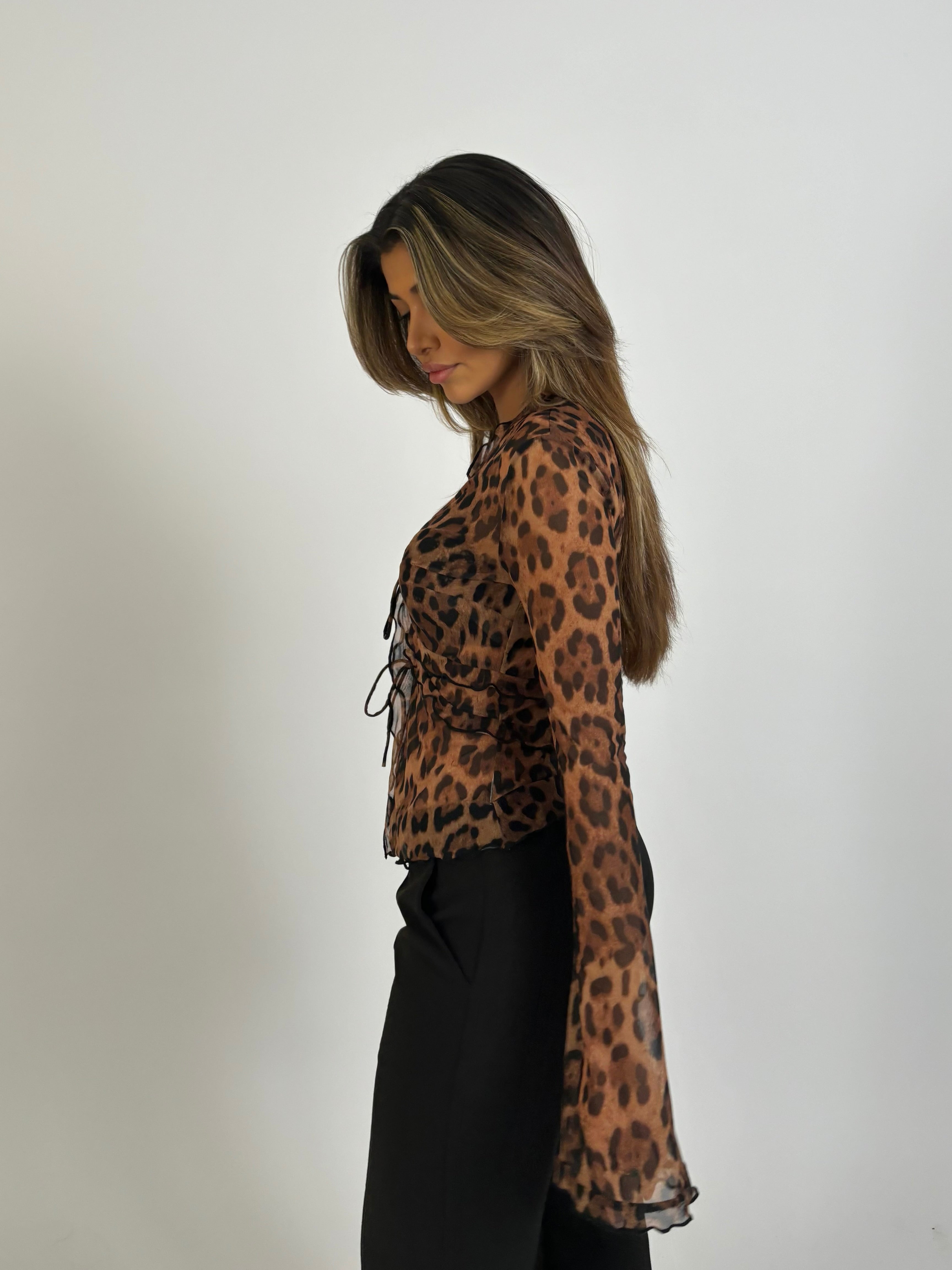 "Savage Muse" Leopard Top