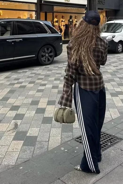 "Rebel Nights" Plaid Blouse