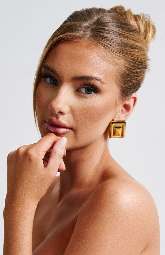 "Echo Earrings" Gold